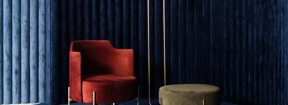Velor in interior styling