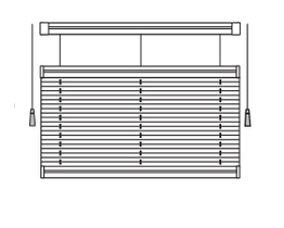 COSIMO pleated blinds on a 2 SCOW string