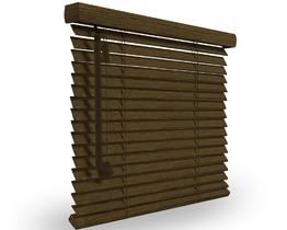 Persianas venecianas de madera de 25 mm de bajo costo que no requieren taladrar.