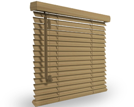 Persianas venecianas de madera de 25 mm a precios asequibles para marcos de ventanas.