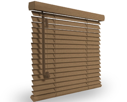 Persianas venecianas de madera económicas de 25 mm para ventanas pequeñas.