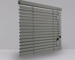 Persianas de aluminio de 25 mm no invasivas