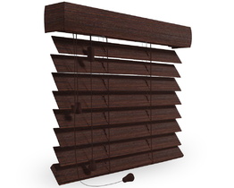 Persianas venecianas de madera de 50 mm con accionamiento por cordón
