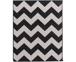 Dywan Modern Chevron negro/beige160x230cm
