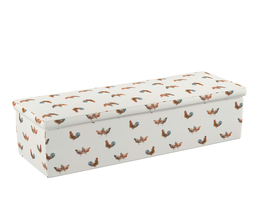 Caja de almacenamiento tapizada