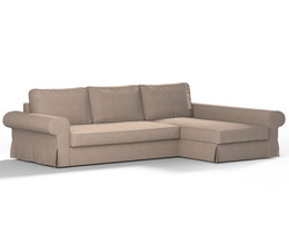 Sofá cama Backabro con funda para chaise longue