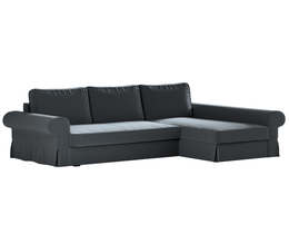 Sofá cama Backabro con funda para chaise longue