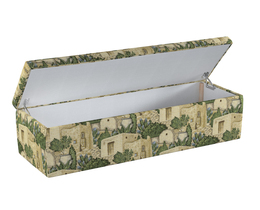 Caja de almacenamiento tapizada