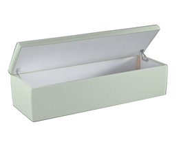Caja de almacenamiento tapizada