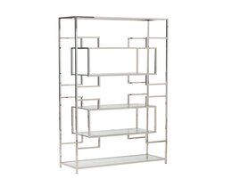 Librería Hypnose plateada 115x40x202cm