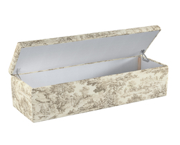 Caja de almacenamiento tapizada