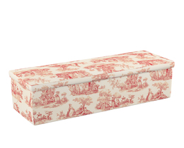Caja de almacenamiento tapizada