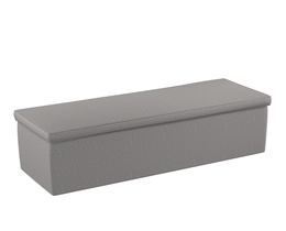 Caja de almacenamiento tapizada