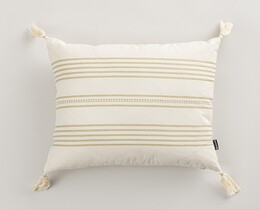 Funda de cojín para cojín Linea Sand Tassel 45x45 cm