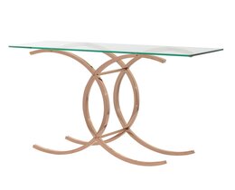 Mesa consola Chica oro rosa 128x40x79cm