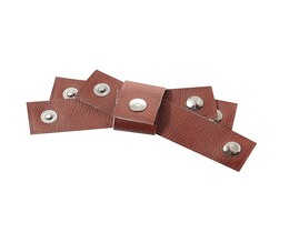 Zestaw obrączek na serwetki Eco Leather 4szt. marrón