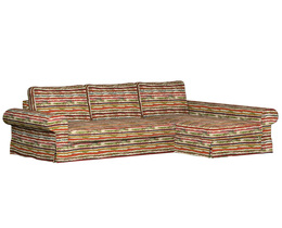 Sofá cama Backabro con funda para chaise longue