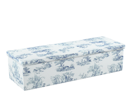 Caja de almacenamiento tapizada