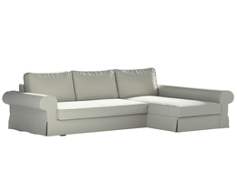 Sofá cama Backabro con funda para chaise longue