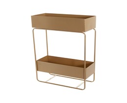 Soporte para plantas/mueble bar Wiggo dorado 61x25x91cm