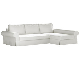 Sofá cama Backabro con funda para chaise longue