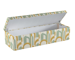 Caja de almacenamiento tapizada
