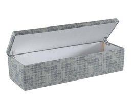 Caja de almacenamiento tapizada