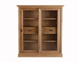 Vitrina Chantal de 115x40x158cm con 2 cajones