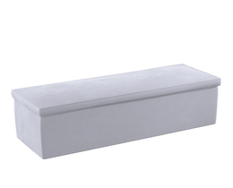 Caja de almacenamiento tapizada