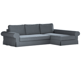 Sofá cama Backabro con funda para chaise longue