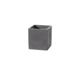 Maceta Cubus Gris 29 x 29 x 40 cm