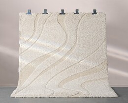 Crema de relieve Dywan 160x230 cm