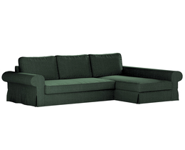 Sofá cama Backabro con funda para chaise longue