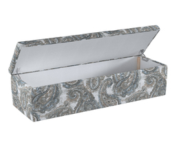 Caja de almacenamiento tapizada