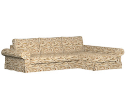Sofá cama Backabro con funda para chaise longue
