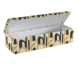Caja de almacenamiento tapizada