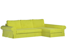 Sofá cama Backabro con funda para chaise longue