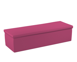 Caja de almacenamiento tapizada