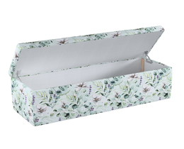 Caja de almacenamiento tapizada