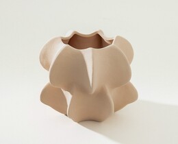 Wazon kamionkowy Pétalo Rosa II 15x17 cm