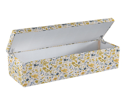 Caja de almacenamiento tapizada