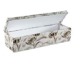 Caja de almacenamiento tapizada