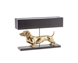 Lámpara de mesa Perro Dorado 48cm