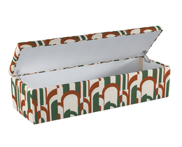 Caja de almacenamiento tapizada