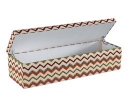 Caja de almacenamiento tapizada