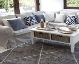Dywan Royal Rhombs gris oscuro/crema 160x230cm