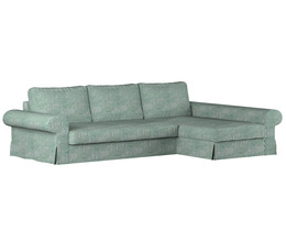 Sofá cama Backabro con funda para chaise longue