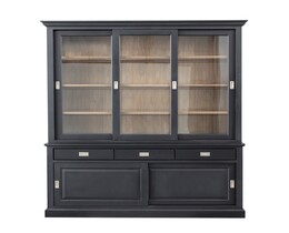 Vitrina Milton 190x47x226cm negra