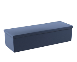 Caja de almacenamiento tapizada