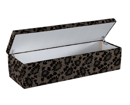 Caja de almacenamiento tapizada